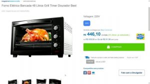 MAGAZINE LUIZA - Forno Elétrico Bancada 48 Litros Grill Timer Dourador Best