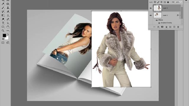 Уроки фотошопа. Как добавить фотографии на страницы журнала. смотреть онлайн