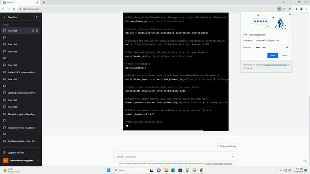 Selenium Webdriver with Certificate Authentication in Python