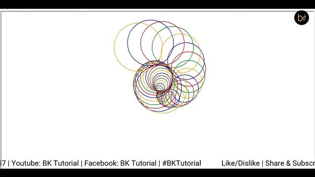 Python Turtle - Draw Spiral Helix Pattern in Python turtle Graphics | Spiral Helix By #BKTutorial