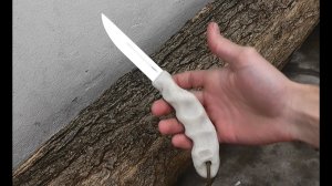 Как сделать охотничий нож (рукоять, ножны) из пластика полиморфус