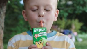 Добрый для детей. 100% сок без добавления сахара. Новинка для вкусного детства.