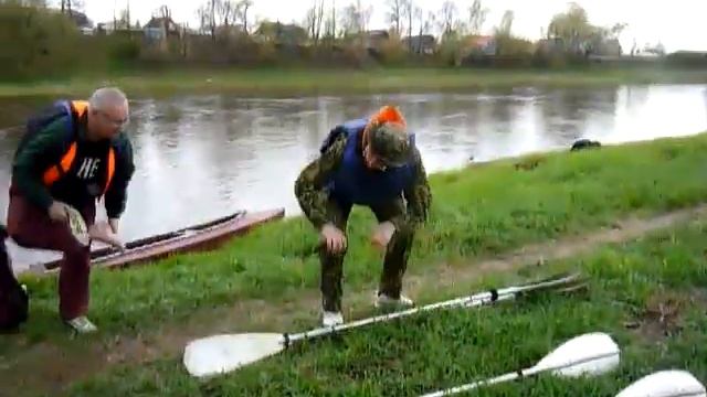 Сплав по реке Днепр на байдарках,из Орши в Могилёв. Архивное видео