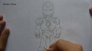 ® How to draw Iron Man (Ehedov Elnur) Как Нарисовать Железного Человека