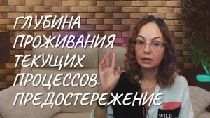 Глубина проживания текущих процессов. Предостережение