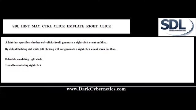 SDL HINT MAC CTRL CLICK EMULATE RIGHT CLICK смотреть онлайн