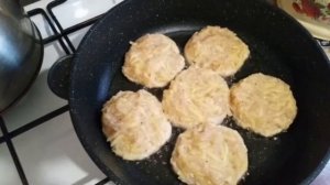 куриные котлеты с картофелем