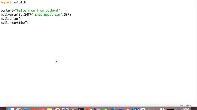 Sending Email using Python - Gmail (SMTP protocol)