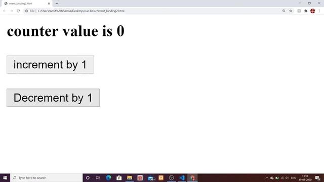 VueJs 2 Tutorial for beginners in HINDI | ENGLISH (#9) Event Handling in VueJs (mouseover,mouseout)