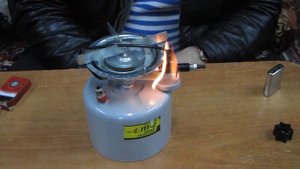 Примус туристический ПТ-2, первый запуск