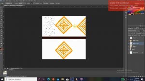 Repeat design in Photoshop with custom shape tool for beginners