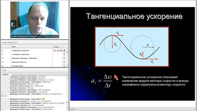 Кинематика криволинейного движения