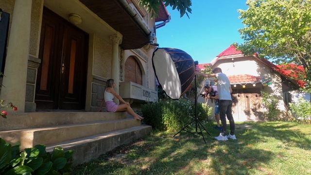 Summer  photo session Big softbox  GODOX QR-P120 120CM Deep Parabolic