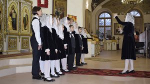 "Песнь христианской девицы", "Тебе поем" (Д. Бортнянский), "Единородный Сыне" (Д. Бортнянский)