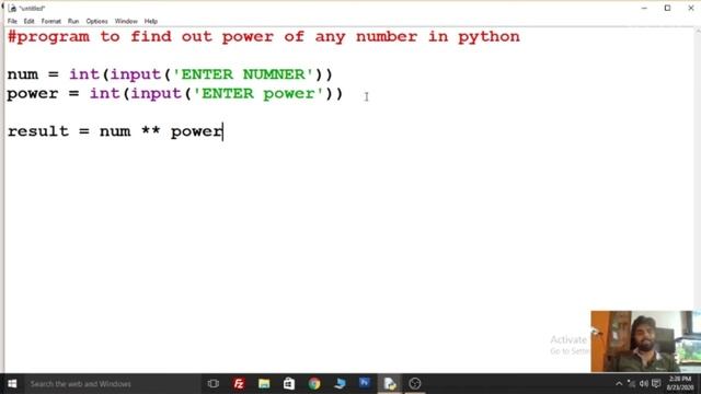 PYTHON PROGRAM TO FIND SQUARE, CUBE | FIND ANY POWER OF A NUMBER |Class 11 12 PYTHON CBSE