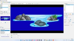 WaterFall River Water from freepik animate in Cartoon Animator 4  | DP Animation Maker