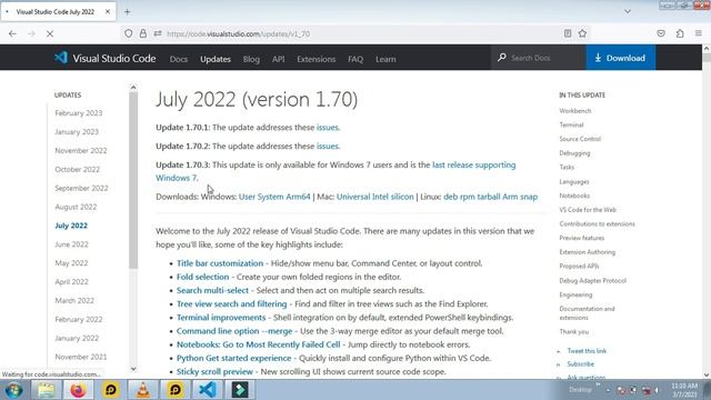 How to download vs code for window 7 || vs code 1.70.3  version || vs code installation by Alisoft