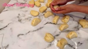 Булочки с варёной сгущёнкой. Ең оңай Булочка.Булочки с начинкой.домашний  Булочки  как пух