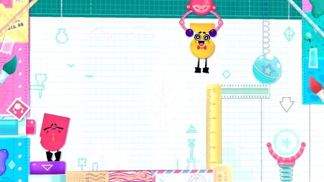 РЕЖЕМ ДРУГ ДРУГА на Nintendo Switch ♦ Snipperclips смотреть онлайн