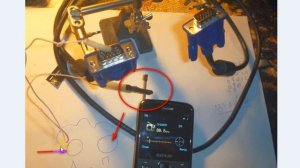 Поиск обрыва проводника VGA кабеля.
