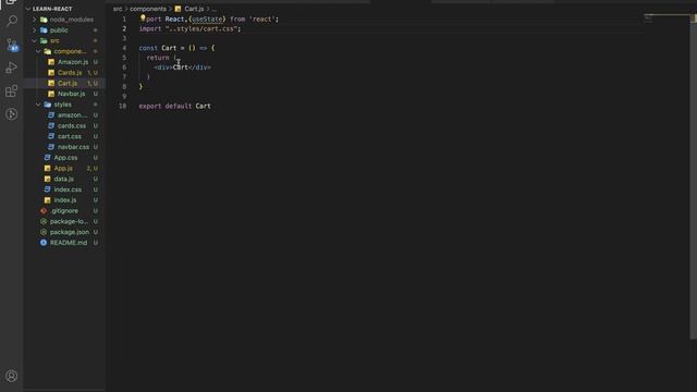 Shopping Cart | React | js Project with explanation | Beginner ...