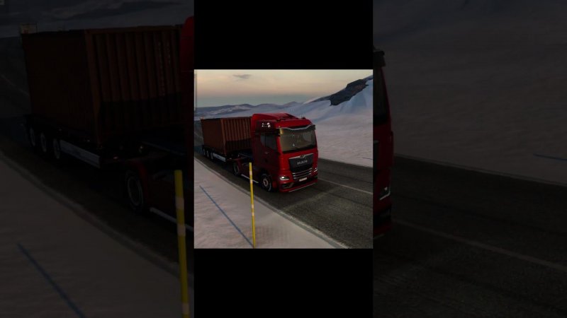 Не осилил подъём, товарищи помогают #етс2 #етс2мп # #ets2 #ets2mp