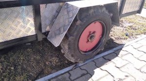Одноосный прицеп для минитрактора