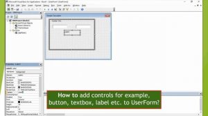 Excel VBA Lesson 15: Visual Basic Editor   UserForm Module