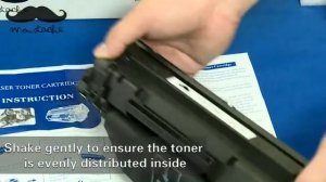 How to install HP CE285A toner cartridge for HP Laserjet P1102W printer