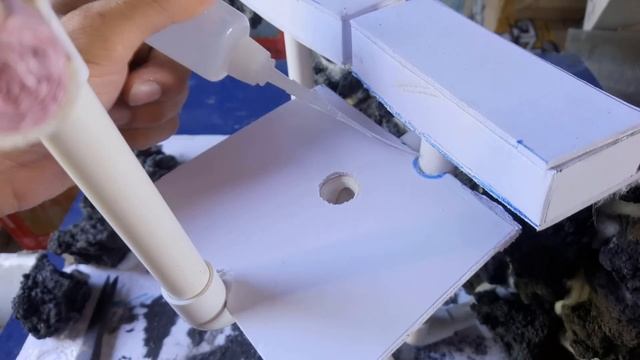 DIY Sand Waterfall Aquarium 2 - Ploors and 3 Water Flows