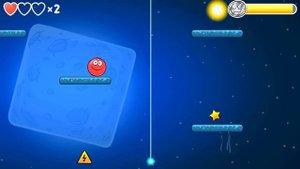 красный колобок на луне