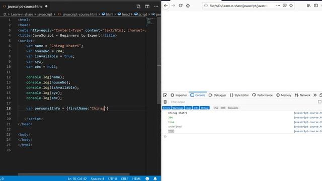 JavaScript Data Types - A Complete Tutorial with Theory and Practical Examples