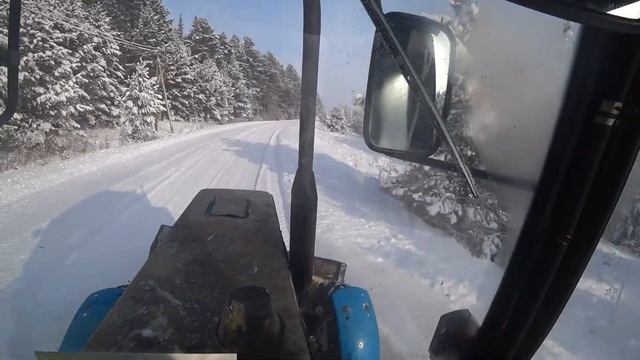 Было +1 и сразу -20. Чистим дороги в мороз. Пробую делать снегозадержание на поле. смотреть онлайн