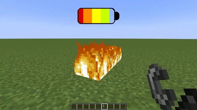 Minecraft Fire with different battery