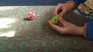 Круглый мяч из змейки кубик Рубика