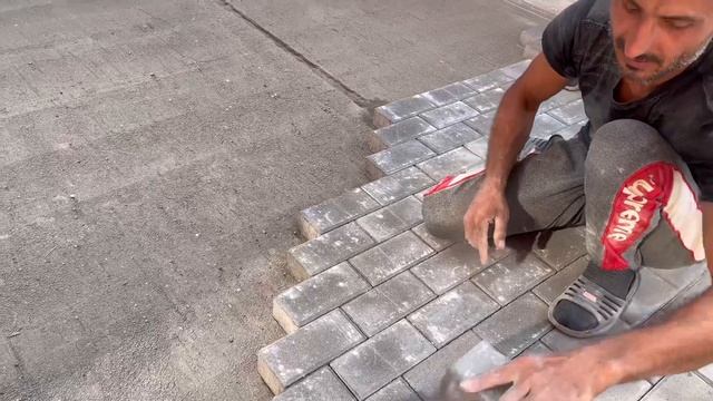 Укладка Брусчатки 10х20 | Тротуарная Плитка