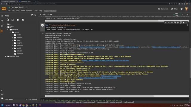 COLAB - Хости свій сервер майнкрафт БЕЗКОШТОВНО! смотреть онлайн