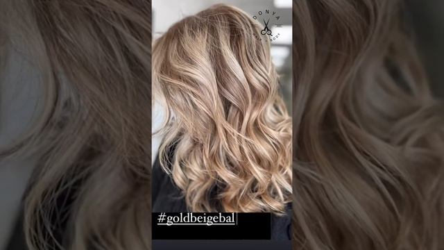 Gold Beige Balayage + Blonde Balayage