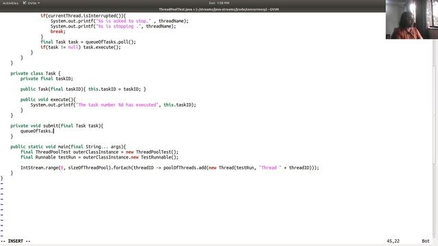 Implement a ThreadPool using modern java