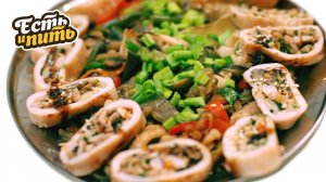 Нежные КАЛЬМАРЫ С ОВОЩАМИ – очень вкусно и полезно! (12+)