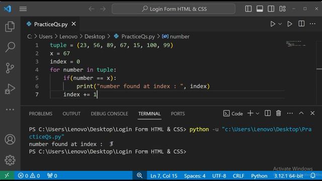 for loop  practice question | Python Full Course | Lecture - 23.