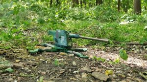 Пушка из пластилина, уничтожение.