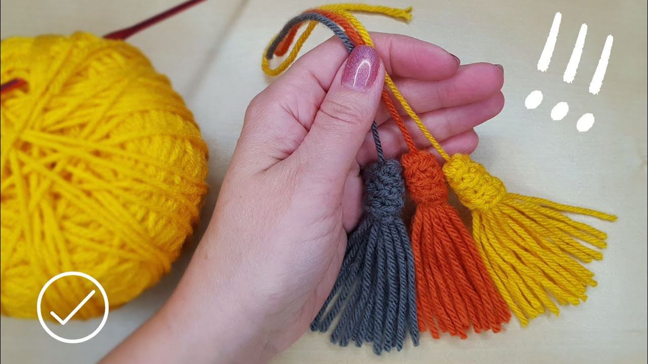 Very Beautiful Crochet Tassel. Detailed Tutorial