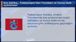 Son dakika... Trabzonspor’dan Trondsen ve Yunus Mallı açıklaması!