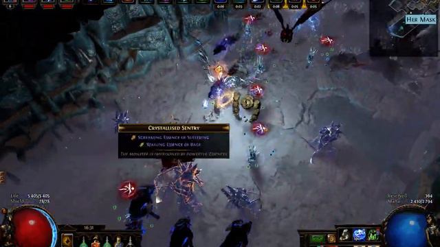 Ice Golem Golemancer build 3.6 Path of Exile - Elder Map смотреть онлайн