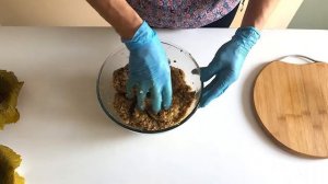 Долма из индейки! Азербайджанская кухня. Yarpaq dolması.