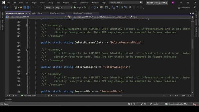 Shopping Cart project in .net core mvc (with authentication) | part 10 | final