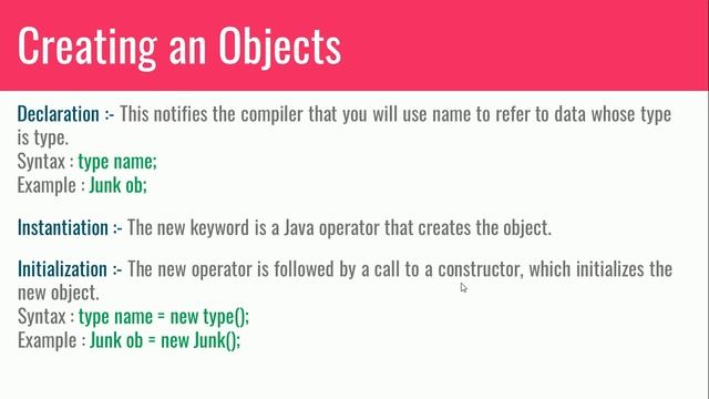 Classes and Objects in Java Tamil