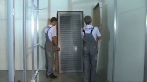 Установка каркасной стеклянной перегородки