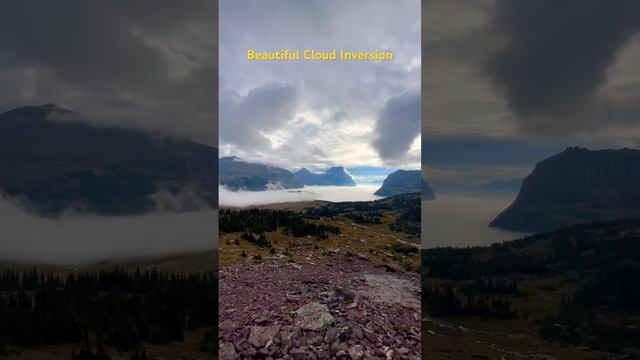 Glacier's Mystical Blanket: A Cloud Inversion Wonderland